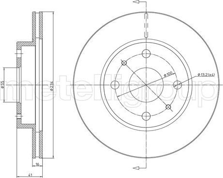 Cifam 800-1138C - Brake Disc autospares.lv