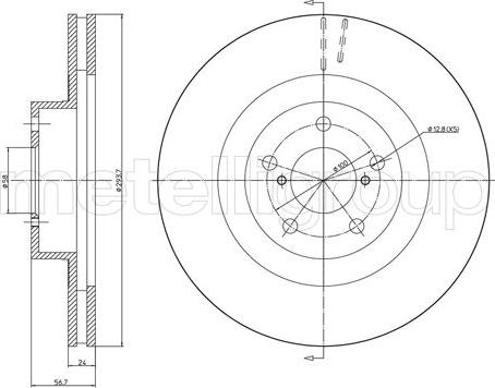 Cifam 800-1132C - Brake Disc autospares.lv