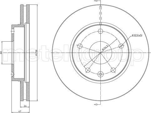 Cifam 800-1137 - Brake Disc autospares.lv