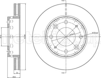 Cifam 800-1128C - Brake Disc autospares.lv