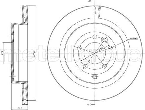 Cifam 800-1127C - Brake Disc autospares.lv