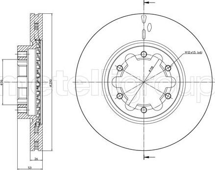 Cifam 800-1178 - Brake Disc autospares.lv