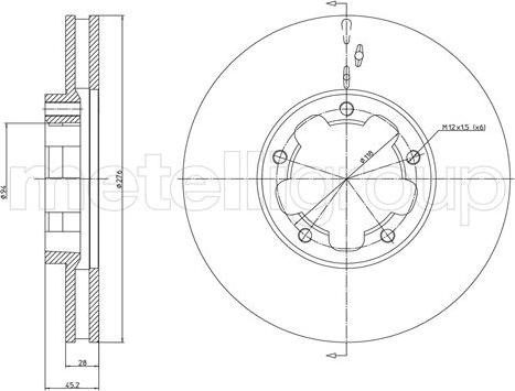 Cifam 800-1177 - Brake Disc autospares.lv