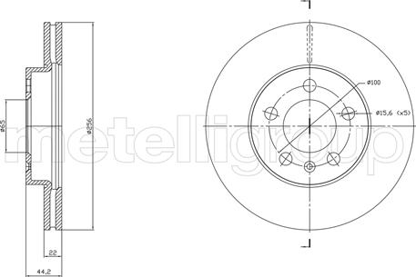 Cifam 800-1843C - Brake Disc autospares.lv