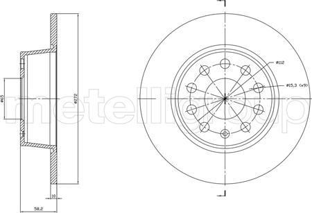 Cifam 800-1863C - Brake Disc autospares.lv