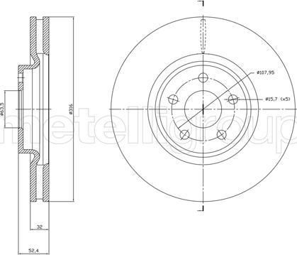 Cifam 800-1830C - Brake Disc autospares.lv