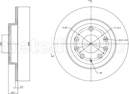 Cifam 800-1831C - Brake Disc autospares.lv