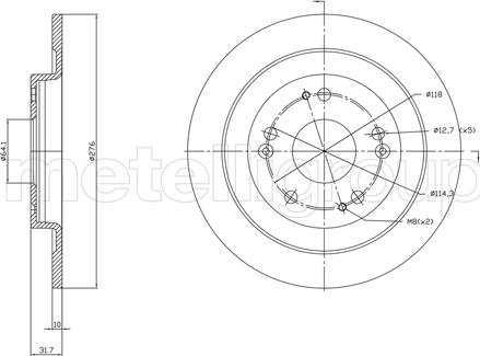 Cifam 800-1391C - Brake Disc autospares.lv