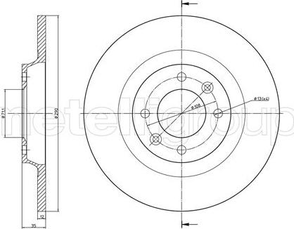 Cifam 800-1393C - Brake Disc autospares.lv