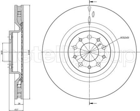 Cifam 800-1392C - Brake Disc autospares.lv