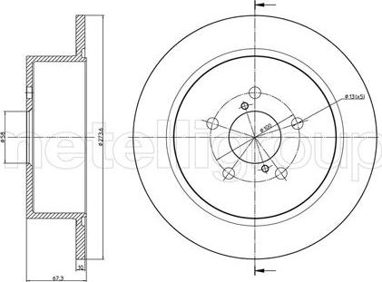 Cifam 800-1397C - Brake Disc autospares.lv