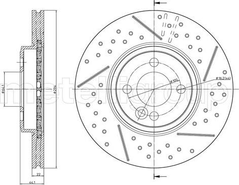 Cifam 800-1343FC - Brake Disc autospares.lv