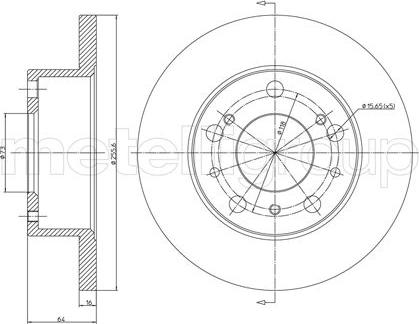 Cifam 800-134 - Brake Disc autospares.lv