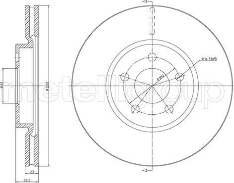 Cifam 800-1359C - Brake Disc autospares.lv