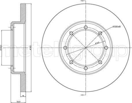 Cifam 800-1358C - Brake Disc autospares.lv