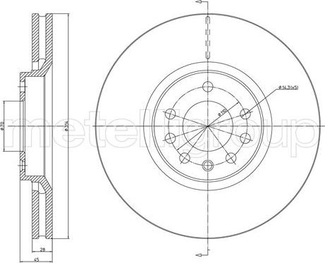 Cifam 800-1353C - Brake Disc autospares.lv