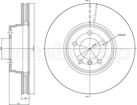 Cifam 800-1357C - Brake Disc autospares.lv