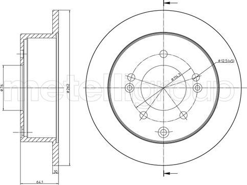 Cifam 800-1307C - Brake Disc autospares.lv