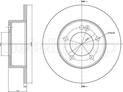 Cifam 800-1386C - Brake Disc autospares.lv