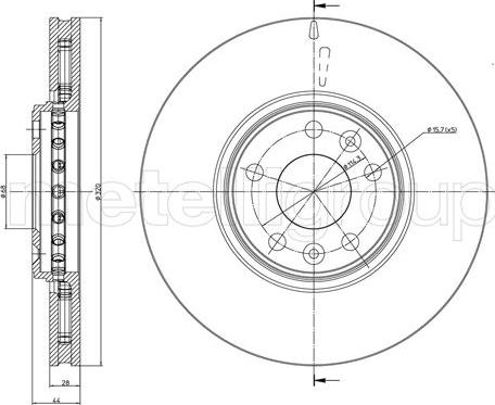 Cifam 800-1334C - Brake Disc autospares.lv