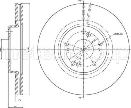 Cifam 800-1324C - Brake Disc autospares.lv