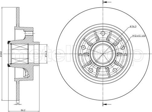 Cifam 800-1241 - Brake Disc autospares.lv