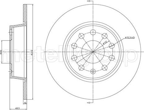 Cifam 800-1248C - Brake Disc autospares.lv