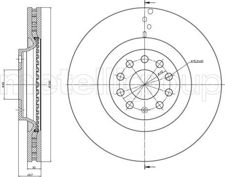 Cifam 800-1243C - Brake Disc autospares.lv