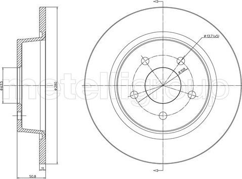 Cifam 800-1251C - Brake Disc autospares.lv