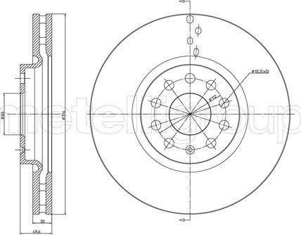 Cifam 800-1258C - Brake Disc autospares.lv