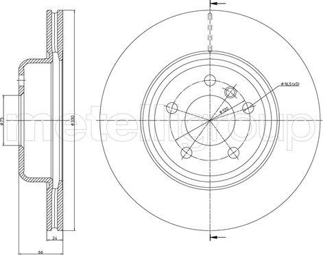 Cifam 800-1253C - Brake Disc autospares.lv