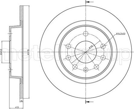 Cifam 800-1205C - Brake Disc autospares.lv