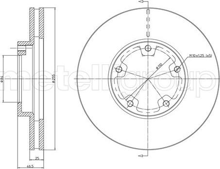 Cifam 800-1201 - Brake Disc autospares.lv