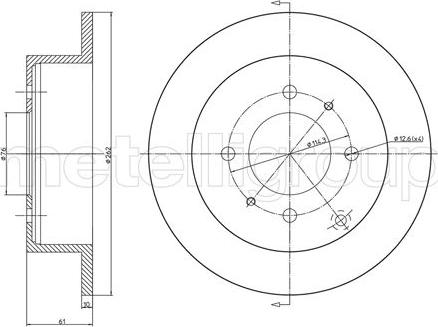 Cifam 800-1207C - Brake Disc autospares.lv