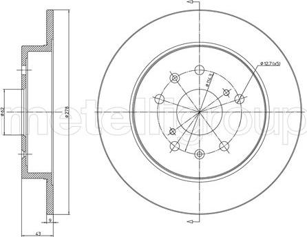 Cifam 800-1216C - Brake Disc autospares.lv