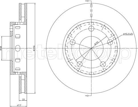 Cifam 800-1210C - Brake Disc autospares.lv