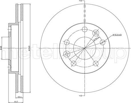 Cifam 800-1288C - Brake Disc autospares.lv