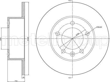 Cifam 800-1287C - Brake Disc autospares.lv