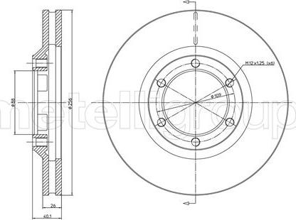 Cifam 800-1238 - Brake Disc autospares.lv