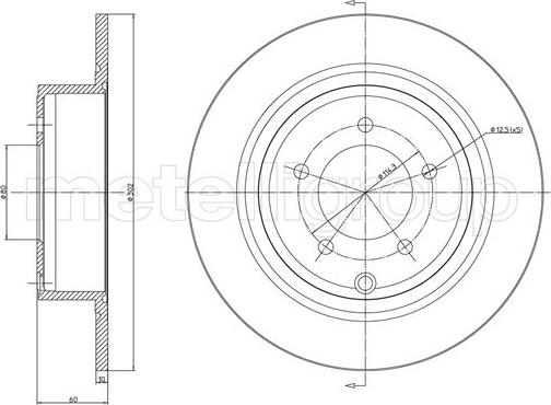 Cifam 800-1223C - Brake Disc autospares.lv