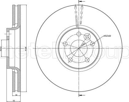 Cifam 800-1272C - Brake Disc autospares.lv