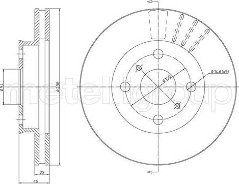 Cifam 800-1742C - Brake Disc autospares.lv