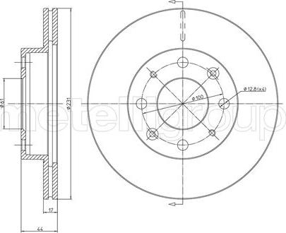 Cifam 800-176 - Brake Disc autospares.lv