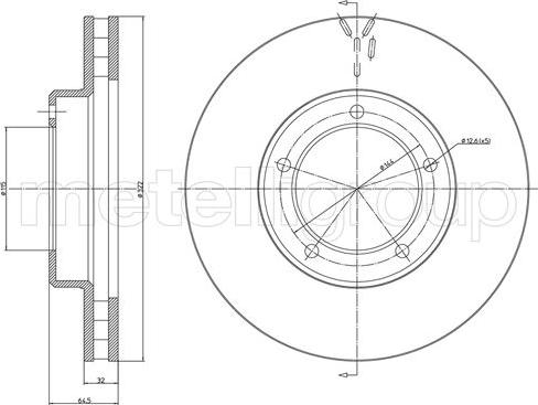 Cifam 800-1712C - Brake Disc autospares.lv