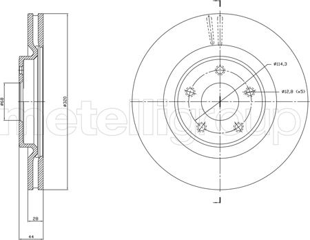 Cifam 800-1783C - Brake Disc autospares.lv