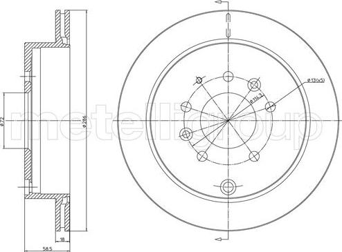 CAR MDC2389 - Brake Disc autospares.lv