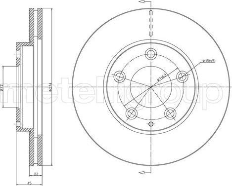 Cifam 800-1737C - Brake Disc autospares.lv