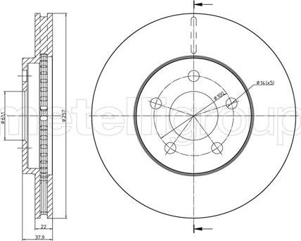 Cifam 800-1725C - Brake Disc autospares.lv