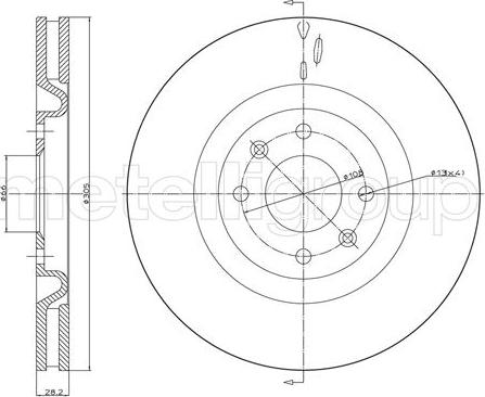 Cifam 800-1726C - Brake Disc autospares.lv