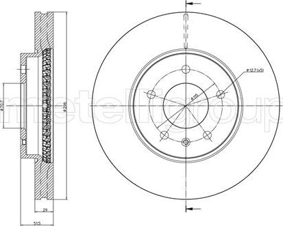 Cifam 800-894C - Brake Disc autospares.lv